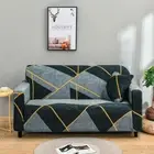 Geometric Slipcover Elastic Sofa Cover for Living Room Sofa Towel 1/2/3/4-seater