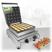ALDKitchen Mini Dutch Pancake Maker | 25 Poffertjes | Stainless Steel | 110V
