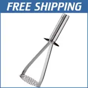 Elegant Ergonomic Vegetable Masher in 18/10 Stainless Steel - Compact & Durable