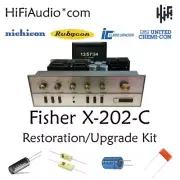 Fisher x202c amp amplifier tube restoration repair upgrade rebuild FULL kit