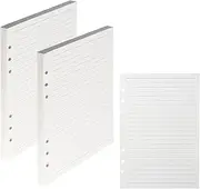 2 Packs A5 Refills Paper 160 Sheets, 6 Hole A5 Insert Refillable Paper Punched Paper Refill Pad, Loose-Leaf Planner Inserts A5 Paper for Ring Binder Notebook, 100gsm, 14.2x20.9cm, Lined