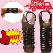 Penis Ring Penis Sheath Sleeve Delay Ejaculation Textured Stimulator for Couple