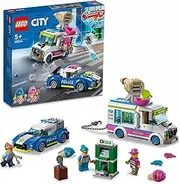 LEGO® City Ice Cream Van Police Chase 60314 Building Kit for Kids Aged 5 and Up; Includes an Ice Cream Van with a Splat Launcher, a Police Interceptor Vehicle, an ATM and 2 LEGO City TV Characters