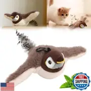 Flying Bird Cat Toy, Interactive Chirping Toy, 2025 New Interactive Toy, Flyi