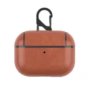 2PCS Wireless Bluetooth Earphone Cases For Apple AirPods Charging Headphones For Airpods Synthetic Leather Protective Cover Light Brown