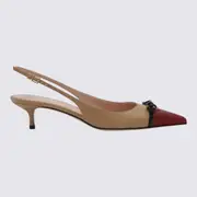 [Valentino Garavani] Valentino Garavani-With Heel Insolent/Cammello/Nero-Donna 37.5
