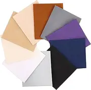 Craftido - 24 Options - 100% Cotton Quilting Fabric Bundle 10 Pieces Fat Quarters 18 x 21 Inches (46 x 53 cm) - Medium Weight 5.2 oz - for Quilting, Sewing Project, Patchwork, DIY Crafts - Neutral
