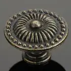 Antique Cabinet Flower Pulls Handles Zinc Alloy Vintage Bronze Cupboard Knobs