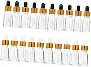 FOMIYES 20pcs Glass Dropper Bottle Drinks Multipack Multiple Alcohol Cup Spread Dropping Vinegar Pump Dispense Dispensing Bottle Cologne Conditioner Pipette Jars Vial Dropper Bottles White