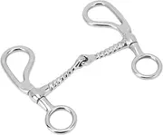 Horse Snaffle Bit Stainless Steel O Horse Mouth Bit Anti Biting Loose Snaffle 125mm Horse Farm