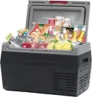 20L Car Fridge Portable Mini Fridge with Recessed Handles, 12V/24V DC Refrigerat