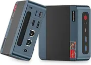 Mini PC Ryzen 7 6800H (Up to 4.7GHz, 8C/16T) BOSGAME P3 Mini Desktop Computers DDR5 24GB RAM 1TB M.2 NVMe PCIe 4.0 SSD, Mini PC Windows 11 Pro Dual 2.5G RJ45 LAN, USB 4.0 WiFi 6E USB 3.2 Gen2