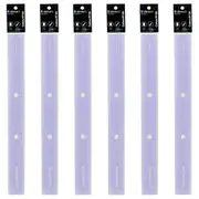 6pc Colourhide 30cm Bindermate Ruler Bookmark For Ring Binder/Arch Files Purple