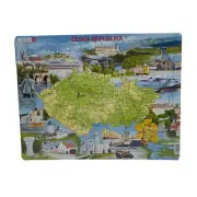 LARSEN EDUCATIONAL GEOGRAPHY CZECK REPUBLIC JIGSAW PUZZLE – 78 PIECES