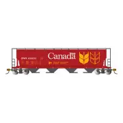 Bachmann 73801 HO 4-Bay Cylindrical Hopper w/FRED, Canada Grain