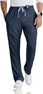 [Barco] Grey's Anatomy Scrubs - Evan Scrub Pant for Men, Elastic Waist with Zip Fly, Straight Leg Men's Scrub Pant