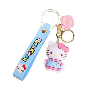 多款創意卡通Hello Kitty歡樂時光可愛凱蒂貓硅膠書包汽車鑰匙扣