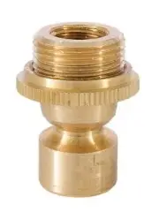 B&P Lamp Brass Swivel with 3/8F X 3/8F Tap