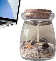 Gel Scented Candles - Aromatherapy Jar Candle │ Theme │ Handmade Sea Shell Gel Wax Candle with Starfish & Conch for Home Air Freshener, Meditation, Yoga, and Relaxation