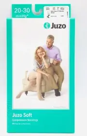 Juzo 2001 10839 Compression Knee Stockings 20-30mmHg Beige Size III Type AD -NEW