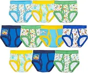 [CoComelon] NANQUAN Boys' Amazon Exclusive 10 7-pk of 100% Combed Cotton Briefs in Sizes 18m, 2/3t and 4t