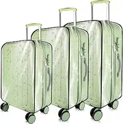 [KSSZZCO] Clear PVC Suitcase Cover Protectors, Yellow