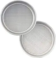 Metal Gold Sieve Classifier Set 2 Pieces 1/4" 1/8" Mesh Gem Fossicking Prospecting Panning Detector