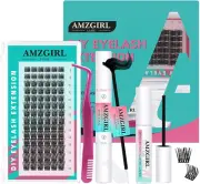 Lash Clusters Kit Eyelash Extension Kit 84Pcs Lash Clusters Lash Bond and Seal E