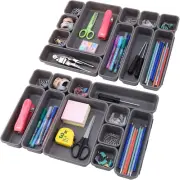 Kefanta 22 Pack Desk Drawer Organizers,Interlocking Junk Drawer Organizers And