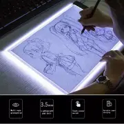 A5 LED Art Stencil Board Light Box USB Tracing Drawing Table Adjustable Pad.-N