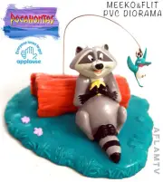 Pocahontas Meeko & Flit Pvc Figure Diorama Disney Applause raccoon Cake Topper