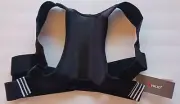 HKJD Men's Women's Unisex Black Posture Corrector Upper Back Brace NWT