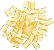 Homyl 50Pcs Keratin Nail Glue Beads for Rebond Hair Extensions Hot New - 4 Colors to Choose, Yellow
