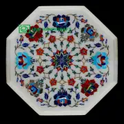 18'' Marble Table Top mosaic Coffee Center Corner Side Inlay Malachite w86