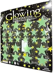 TNW Australia Glow in The Dark Glowing Imagination Decorative Wall Stickers (Pack of 24)