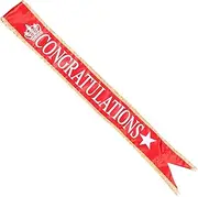 [ABOOFAN] Graduation Sash Satin Congratulations Sash Senior Cheer Sash for Class of 2025 Party Decorations Supplies