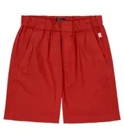 [Il Gufo] Il Gufo Cotton-blend poplin shorts Y 12 red