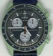 Swatch Moonswatch "Mission On Earth" Swatch x Omega Blue 42 SO33G100