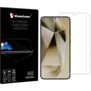 iCoverLover 2-Pack For Samsung Galaxy S25+ Plus Glass Screen Protectors Clear