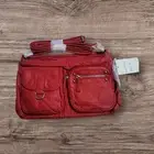 Ampere Creations Red Crossbody Soft Vegan Leather New