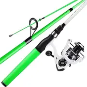 [Sougayilang] Fishing Rod and Reel Combo, Medium Fishing Pole with Spinning Reel Combo, 2-Piece Fishing Combo