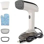 [EqiEch] Garment Steamer Iron,1200W Handheld Steamer for Clothes,300ml Large Detachable Water Tank,Handheld Portable Travel Steamer Iron,Fast Heat-up,with Brush Heads,for Home,Travel,Laundry