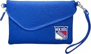 [Little Earth Productions] Womens NHL Buffalo Sabres Fold Over Crossbody Pebble Purse, Navy 500432-SBRS-NAVY-P
