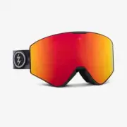 Electric Visual Kleveland II Black Acid + BL Yellow Lens Goggles (Red Chrome)