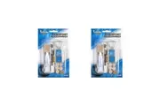 2x Formula Sports Cue Tipping Kit Chalk Sandpaper Clamp Accessory Set Standard