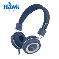 在飛比找PChome24h購物優惠-HAWK E1000兒童頭戴耳機-藍色(03-HCE1000