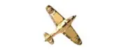 Mens Yellow Gold Plated Spitfire Tie Tac