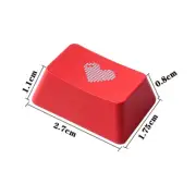 Unique Style Red Keycap Heart Style for Cherry MX Switch Logitech G512 G610 G710