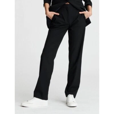 NEW RAG & BONE $395 Ridley Wool Blend Side Stripe Straight Leg Pants Size 00