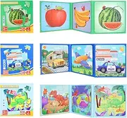 Birthday Gifts - Cavoilu Jigsaw Puzzles for Kids Ages 3-5 6, Toddler Puzzles for 3 4 5 6 Year Old Boy and Girl, 3 Level Magnetic Puzzle Books, Travel Toys and Games (146PCS-Fruit, Vehicle, Dinosaur)